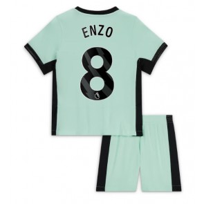 Chelsea Enzo Fernandez #8 Tredje Kläder Barn 2023-24 Kortärmad (+ Korta byxor)